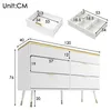 MODFU Kommode Sideboard aus Bernstein Glas mit 6 Produktbild-Vorschau 7