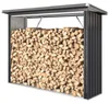 Outsunny, buitenopslag voor hout, staal, 213 x 66,5 x 150 Productafbeelding-voorbeeld 1