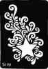 Henna Tattoo Schablone Airbrush Stencil Selbstklebend Stern Produktbild-Vorschau 2