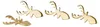 EDZARD Kerzenpin Risa in gold 4er Set H 7 cm Produktbild-Vorschau 2
