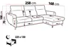 Ecksofa TORRO MINI (260 x 170 cm) – LINKE SEITE, moderne Produktbild-Vorschau 7
