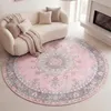 Volero - Tapis vintage rond - Lily Medaillon Rose - Ø 120 Voir les images du produit 1