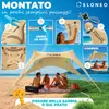 ELONEO, tenda parasole Strandzelt, protezione solare 50+, Anteprima dell’immagine prodotto 3