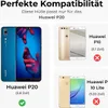 Handytasche für Huawei P20 Blumen Flip Cover Buchhülle mit Produktbild-Vorschau 2