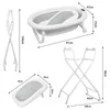 Babybadewanne mit Gestell,XL Baby Badewanne Faltbar mit Produktbild-Vorschau 6