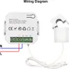 A wiring diagram showing a smart energy meter and a current transformer. Náhled obrázku produktu