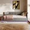 INONEFT Polsterbett 90x200cm mit LED und USB, Jugendbett Produktbild-Vorschau 3