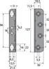 Winkelbettbeschlag Stahlverzinkt 127 mm Produktbild-Vorschau 1