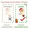 Festliche Weihnachtsfenster Aufkleber, doppelseitige Produktbild-Vorschau 5