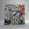 Wanduhr - Quadrat - Glasuhr - Abstraktion modern - 40x40cm Produktbild-Vorschau 3