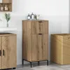 vidaXL Badkamerkast, Artisan-eikenhout, 39,5 x 36 x 88 cm Productafbeelding-voorbeeld 2