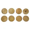 Teakholz Untersetzer rund 10 cm 8er Set – für Getränke & Produktbild-Vorschau 5