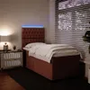 Boxspringbett mit Matratze Rosa 90x200 cm Samt Produktbild-Vorschau 4