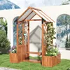 Pflanzkasten mit Spalier & Kinderschaukel, Massivholz Produktbild-Vorschau 5