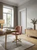 Schreibtischstuhl Rosa Samt Design Drehstuhl mit Lehne, Produktbild-Vorschau 2