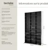 Étagère bibliothèque Christel 180 x 102 x 23,5cm - noir Voir les images du produit 6