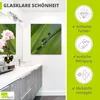 ARTland Glasbild Wassertropfen auf Grashalm Größe: 30x30 cm Produktbild-Vorschau 2