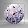 Wanduhr - Rund - Glasuhr - Schmetterling Wiese Blume - Produktbild-Vorschau 3