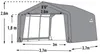 ShelterLogic Shelter-in-a-Box 370 x 370 cm sivá Náhľad obrázku produktu 6