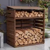 Abri à bois HWC-Q16, étagère pour bois de chauffage, abri à Voir les images du produit 1