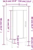vidaXL Sideboard Braun Eichen-Optik 34,5x34x90 cm Produktbild-Vorschau 8