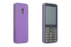 Two views of a purple phone case on a white background. Produktbild-Vorschau