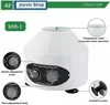 A white laboratory centrifuge with labels and callouts pointing to its features. Produktbild-Vorschau