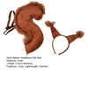 1 Set Eichhörnchen Stirnband Schwanz Schöne lustige Produktbild-Vorschau 4