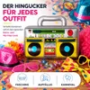 Aufblasbarer Retro Ghettoblaster ca 45 x 42 cm – Hip Hop Produktbild-Vorschau 8