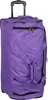 A purple rolling travel bag with a retractable handle. Voir les images du produit