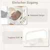 Chariot à linge à 3 niveaux avec roulettes, 3 paniers, Voir les images du produit 4