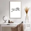 Gerahmtes Poster - Rahmen in heller Eiche - Pferd Zeichnung Produktbild-Vorschau 6
