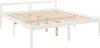 vidaXL Seniorenbett Weiß 180x200 cm Massivholz Kiefer Produktbild-Vorschau 3