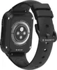 The back of a black smartwatch with a black strap. Produktbild-Vorschau