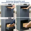Theo&Cleo XXL Paketbriefkasten mit Paketfach Briefkasten Produktbild-Vorschau 6