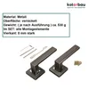 Door handles and mounting hardware are displayed on a white background. Anteprima dell’immagine prodotto