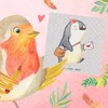 Mr. & Mrs. Panda Grußkarte Postbotin Herz - Grau Pastell - Produktbild-Vorschau 5