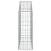 vidaXL Gabion avec arc surélevé 100x30x80/100 cm Fer Voir les images du produit 4