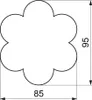Blumen-Ausstecher 9,5cm Produktbild-Vorschau 3