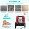 GOPLUS Haustieranhänger, Atmungsaktiver Hundewagen mit 3 Produktbild-Vorschau 5