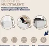 CASARIA® Sitzbank mit Stauraum Faltbar Weiß 80x40x40cm Produktbild-Vorschau 5