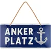 LANOLU Retro Blechschild Ankerplatz, geprägt gestanzt mit Produktbild-Vorschau 1