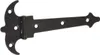 AMIG 551 Rustikales Zierscharnier, 120x1,5 schwarz (6128) Produktbild-Vorschau 1