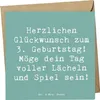 Mr. & Mrs. Panda Grußkarte Spruch 3. Geburtstag Lächeln und Produktbild-Vorschau 1
