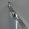 Close-up of a shower cabin's sliding door mechanism, showing the track and rollers. Anteprima dell’immagine prodotto