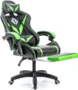 A gaming chair with a footrest, shown from a side angle against a white background. Produktbild-Vorschau