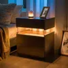 LED-Nachttische, Kommode mit 3 Schubladen für Schlafzimmer, Produktbild-Vorschau 1