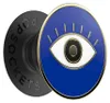 PopSockets, PopGrip Enamel Evil E do smartfonów, niebieski Podgląd zdjęcia produktu 1