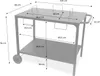 sweeek - Outdoor-Servierwagen für Plancha, mit zwei Rädern Produktbild-Vorschau 7