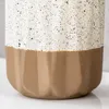 2er Set Vasen H15cm Creme Braun Porzellan Blumenvase Produktbild-Vorschau 5